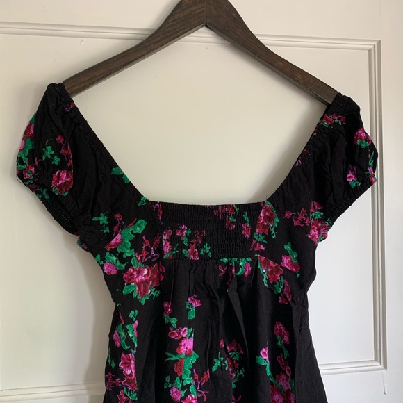 Free People Off The Shoulder Floral Top - Picture 2 of 3
